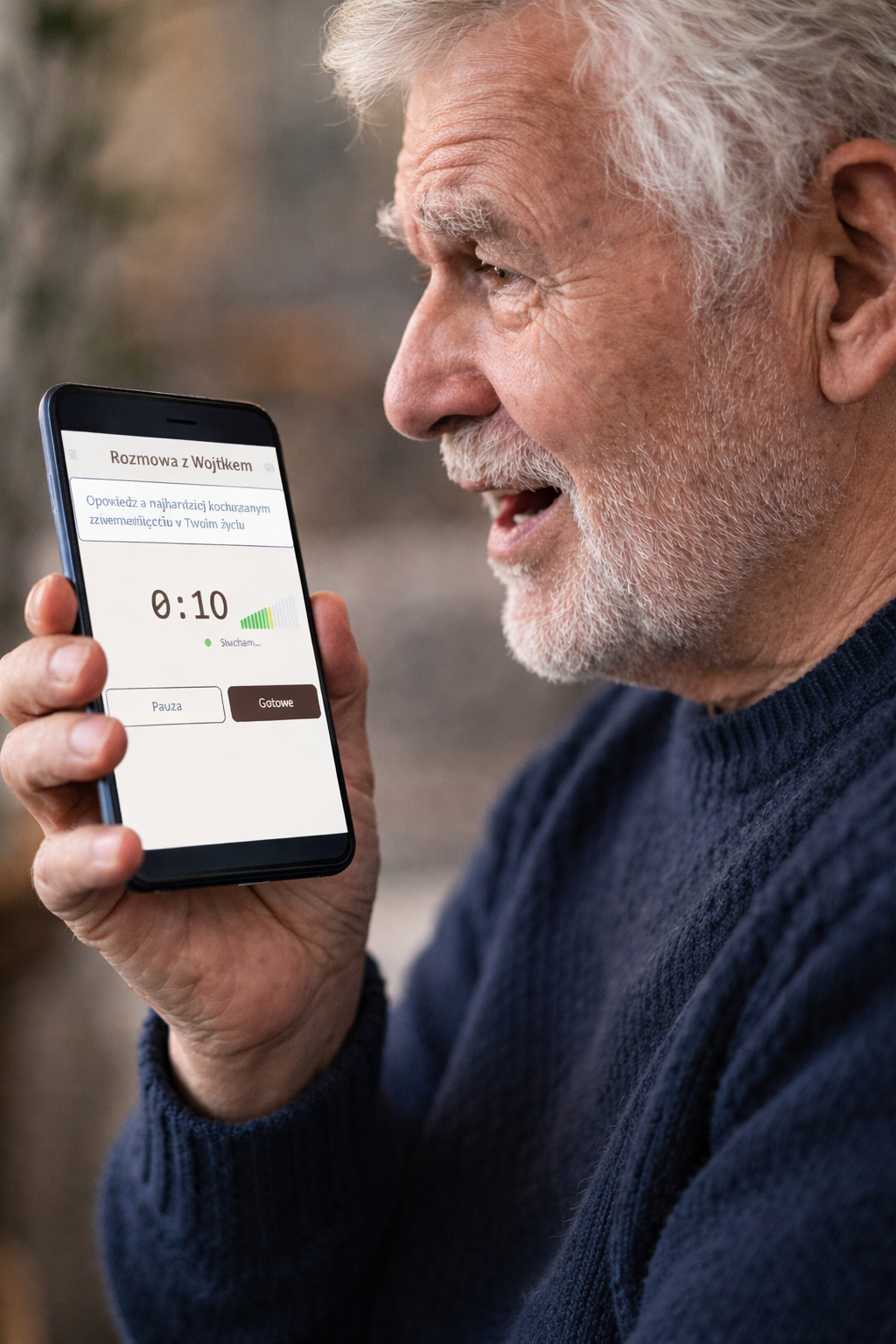 Autor nagrywa swoją historię